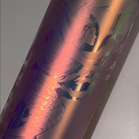 Mermaid Siren Starbucks 16oz Acrylic frosted Iridescent Tumbler NWT - Picture 6 of 10